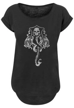 F4NT4STIC Harry Potter Dark Mark Crest - T-Shirt Print - Black -Olivia d319d6f3b7b94077805ae57277092399