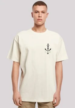 F4NT4STIC Ahoi Anker Knut & Jan Hamburg - T-Shirt Print - Sand