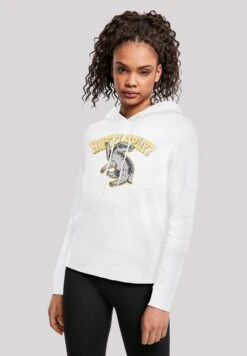 F4NT4STIC Harry Potter Hufflepuff Emblem - Hoodie - White