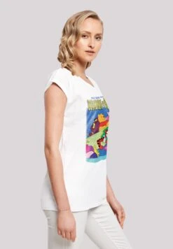 F4NT4STIC Winnie The Pooh Poster And Disney Neck Print With E - T-Shirt Print - White -Olivia d348a0a0fdcb4d6abb6737d58090e83c