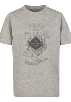 F4NT4STIC Harry Potter The Marauder'S Map - T-Shirt Print - Heather Grey -Olivia d368042a4b324426b655e29d6e0c032f