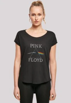 F4NT4STIC Pink Floyd Dark Side Of The Moon Prism Mond - T-Shirt Print - Black