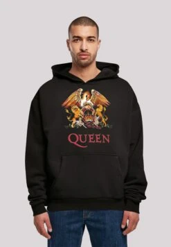 F4NT4STIC Queen Rockband Classic Crest- Hoodie - Black