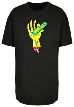 F4NT4STIC Rick Und Morty Pickle Hand - T-Shirt Print - Black -Olivia d6fd41d6457944008c1698436d47db2e