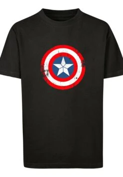 F4NT4STIC Marvel Captain America Civil War Schild - T-Shirt Print - Black -Olivia d90972701c4a4264a57e9e118225759b