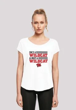 F4NT4STIC Disney High School Musical Once A Wildcat Always A Wildcat - T-Shirt Print - White