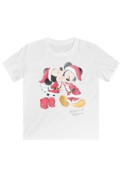 F4NT4STIC Disney Micky & Minnie Weihnachten - Premium Film Movie Tv Comic- T-Shirt Print - White -Olivia db17571a39da4d64a2552e9f40fc5b6b