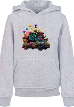 F4NT4STIC Blumen Auto- Hoodie - Heather Grey -Olivia db51507063cb4382a28035787c5f5648