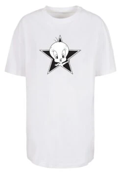 F4NT4STIC Looney Tunes Trickfilm Serie Cartoon Tweetie - T-Shirt Print - White -Olivia db79ff446b864555a44167cadc6c0c40