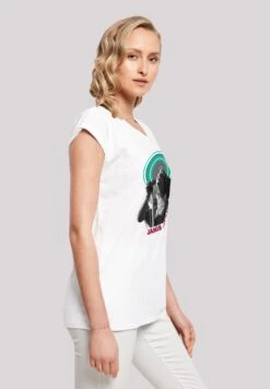 F4NT4STIC Janis Joplin Halo- T-Shirt Print - White -Olivia dc6ec8e0ad714aacb32b94fd3ca7f595