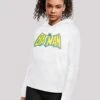 F4NT4STIC Dc Comics Batman Crackle Logo - Hoodie - White