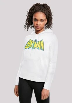 F4NT4STIC Dc Comics Batman Crackle Logo - Hoodie - White