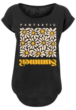 F4NT4STIC Sommer Sonnenblume - T-Shirt Print - Schwarz -Olivia e072d0d0c4a249a0ba43c13d41958677