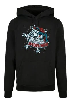 F4NT4STIC Marvel Comics Christmas Weihnachten Spider Man - Hoodie - Black -Olivia e1886d89ee3e49e2b8044eec357e54b4