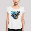 F4NT4STIC Skull - T-Shirt Print - Weiß -Olivia e1b26c75944e4c01a9618f87e3801b89
