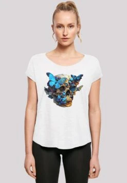 F4NT4STIC Skull - T-Shirt Print - Weiß