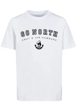 F4NT4STIC Go North Knut Jan Hamburg - T-Shirt Print - Weiß -Olivia e2d16d5b2aeb484da2939556fc0e187a