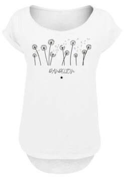 F4NT4STIC Dandelion Blume - T-Shirt Print - Weiß -Olivia e3c0f0ce36524f49abb20be21b904159