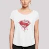 F4NT4STIC Dc Comis Superhelden Superman Geo - T-Shirt Print - White -Olivia e4723c732aec43dfad6b40b3ddb2df7c