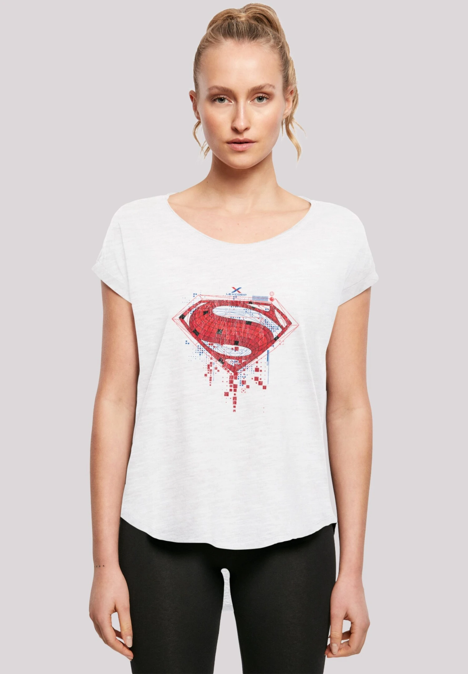 F4NT4STIC Dc Comis Superhelden Superman Geo - T-Shirt Print - White 3 F4NT4STIC Dc Comis Superhelden Superman Geo - T-Shirt Print - White