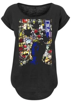F4NT4STIC David Bowie Tonight Album Cover - T-Shirt Print - Black -Olivia e59f5e7fe6e1487aab71b362a8d4db9b