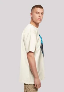 F4NT4STIC Skull Oversize Tee - T-Shirt Print - Sand -Olivia e6ae89490b70461e9d69b07cfb9f5375