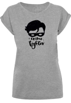 F4NT4STIC Dc Comics Batman Crime Fighter Sketch - T-Shirt Print - Heather Grey -Olivia e8efba3f51c14c6da0554e12188fa44c