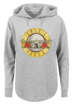 F4NT4STIC Guns N Roses Band Vintage Classic Logo Distressed - Hoodie - Grey -Olivia eb12f5c881e1483fb37554785032152a