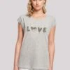 F4NT4STIC Valentinstag Love- T-Shirt Print - Heather Grey -Olivia ebccf795fb4e468bab8094b814fcdfcd