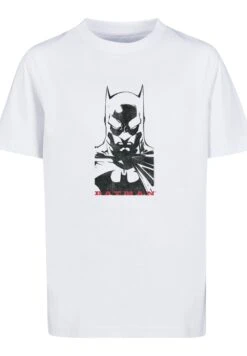 F4NT4STIC Dc Comics Batman Solid Stare - T-Shirt Print - White -Olivia ec13d640513447bca031be9a45bb5639