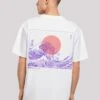 F4NT4STIC Kanagawa Welle Japan - T-Shirt Print - Weiß -Olivia edc34ca63ab24ceca52438e3265a07fb