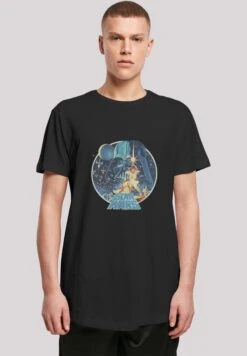 F4NT4STIC Star Wars Classic Vintage- T-Shirt Print - Black