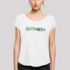 F4NT4STIC Harry Potter Slytherin Text - T-Shirt Print - White -Olivia ef3dc9fb73144922b9a3cf1d0e177066