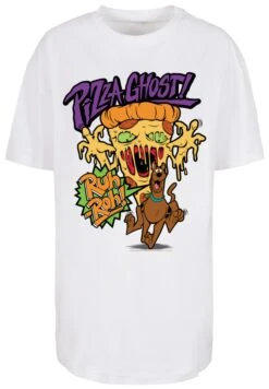 F4NT4STIC Scooby Doo Cartoon Trickfilm Serie Pizza Ghost - T-Shirt Print - White -Olivia ef833f204f3a4d239938bca77a2221da