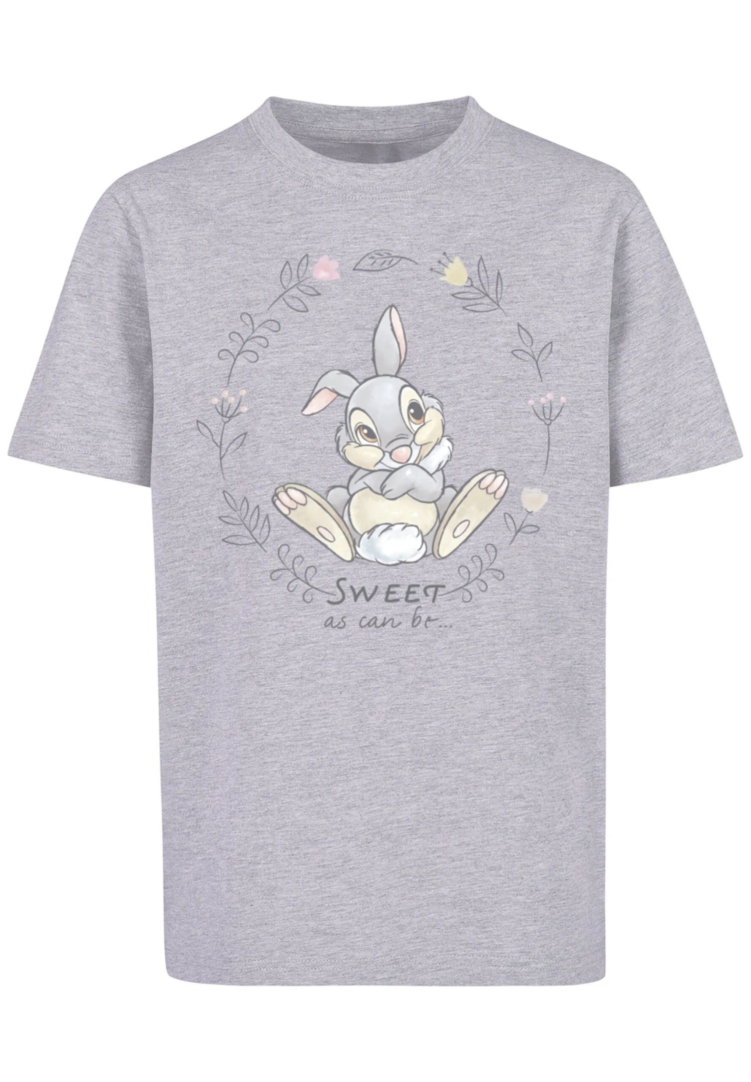 F4NT4STIC Disney Bambi Klopfer Sweet As Can Be - T-Shirt Print - Heather Grey 8 F4NT4STIC Disney Bambi Klopfer Sweet As Can Be - T-Shirt Print - Heather Grey - Afbeelding 6