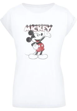 F4NT4STIC Disney Mickey Mouse Presents Classic Micky Maus - T-Shirt Print - White -Olivia f2a4d6cbc67a4dd2adbe07cb1dec5fa7