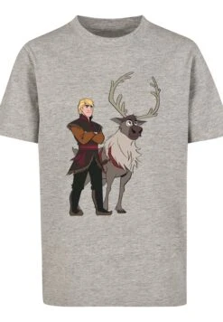 F4NT4STIC Disney Frozen 2 Sven And Kristoff - T-Shirt Print - Heather Grey -Olivia f301d50b52374e659883ede46a997745