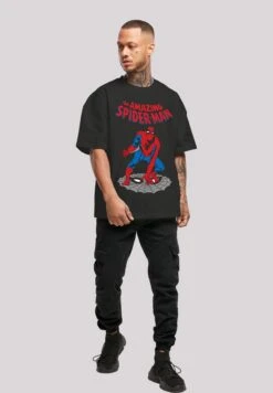 F4NT4STIC Marvel Universe The Amazing Spiderman - T-Shirt Print - Black -Olivia f48c665cf03448f5a768137a7addf689