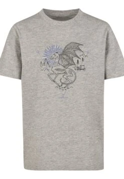 F4NT4STIC Harry Potter Thestral Line Art - T-Shirt Print - Heather Grey -Olivia f6928d0884914fd6b640001981031556