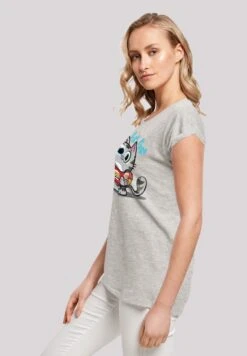 F4NT4STIC Big Bang Theory Bazinga Kitty - T-Shirt Print - Heather Grey -Olivia f9703f5db6404e869ccb16d09dddc223