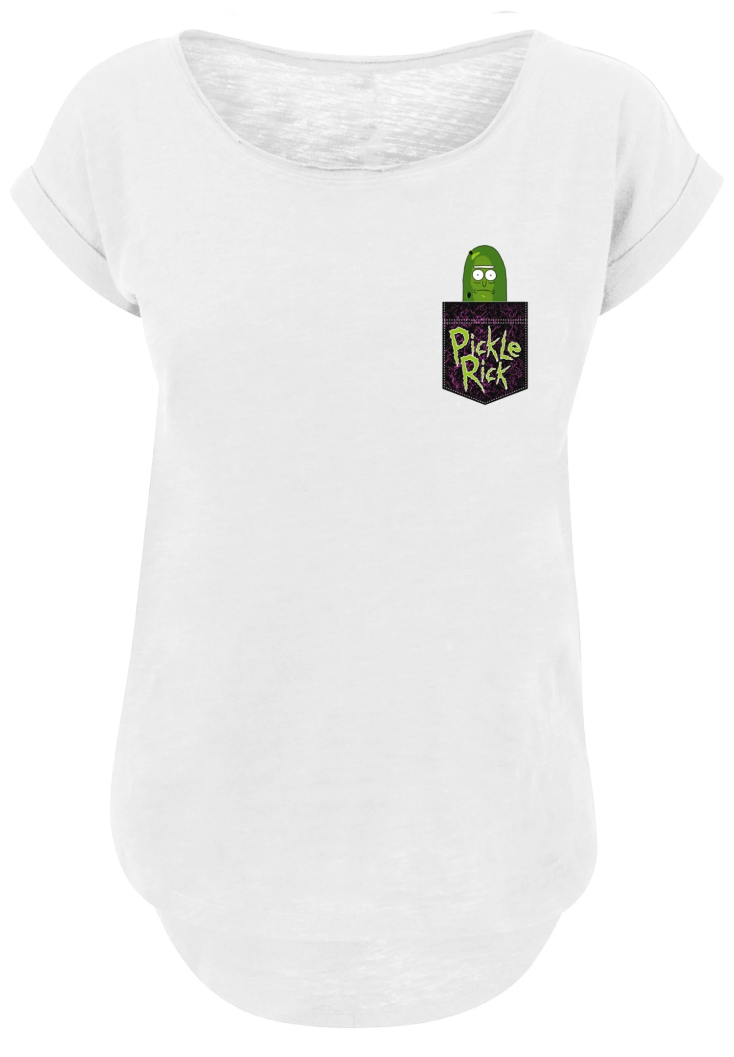 F4NT4STIC Rick And Morty Pickle Rick - T-Shirt Print - White 8 F4NT4STIC Rick And Morty Pickle Rick - T-Shirt Print - White - Afbeelding 6