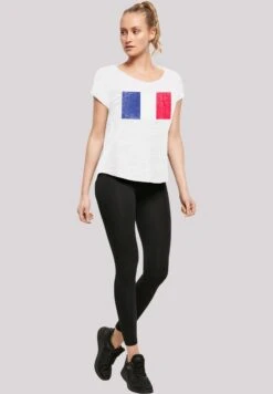 F4NT4STIC France Frankreich Flagge Distressed - T-Shirt Print - Weiß 10 F4NT4STIC France Frankreich Flagge Distressed - T-Shirt Print - Weiß -Olivia fd48a134746b4f51b205e7abf7f59813