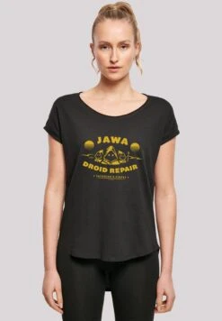 F4NT4STIC Long CutStar Wars Jawa Droid Repair - T-Shirt Print - Black