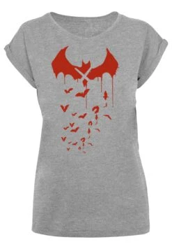 F4NT4STIC Dc Comics Batman - T-Shirt Print - Heather Grey -Olivia fde6b4bec8854f48a1a44a5f4283cc5f