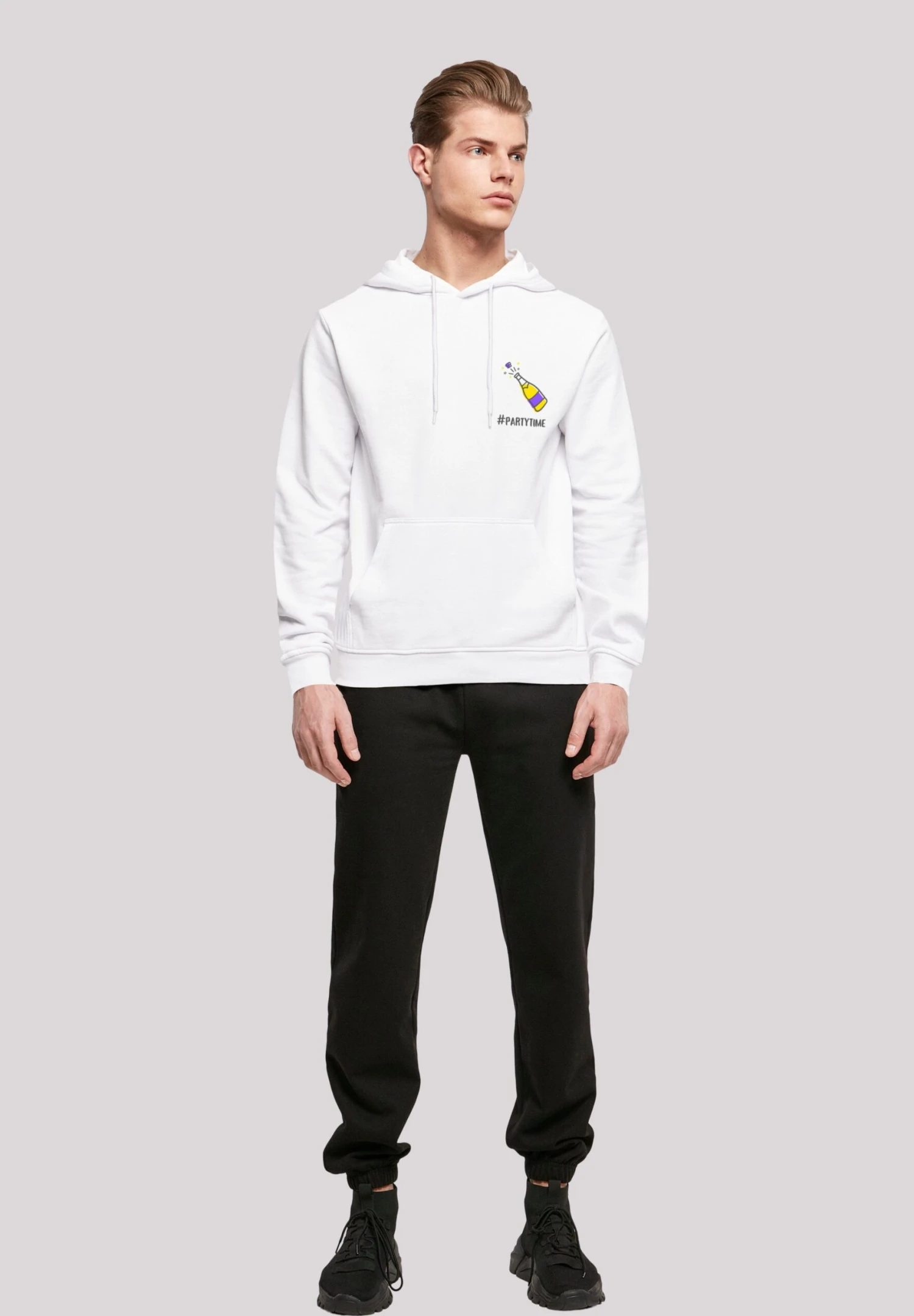 F4NT4STIC Silvester Party Partytime - Hoodie - White 4 F4NT4STIC Silvester Party Partytime - Hoodie - White - Afbeelding 2