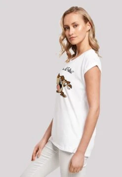 F4NT4STIC Looney Tunes Taz That'S All Folks - T-Shirt Print - White -Olivia fe38742baca24a948bbf129f4afc0f9b